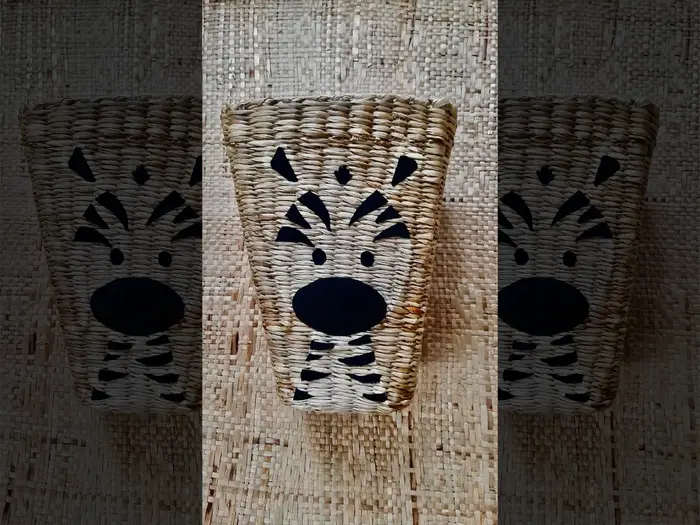 Handwoven animal basket